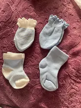 Guantes de protección para niños y bebés, antiarañazos, transpirables, elásticos, para ducha, regalo, 4 pares