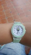 UTHAI-Reloj de pulsera CQ82 para niños y niñas, cronógrafo luminoso con correa de silicona y dibujos animados