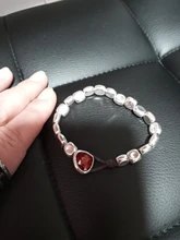 Anslow-pulsera de cristal rosa y azul para mujer, nuevo diseño hecho a mano, cuerda de envoltura, cuentas, regalo, joyería para mujer, LOW0735LB