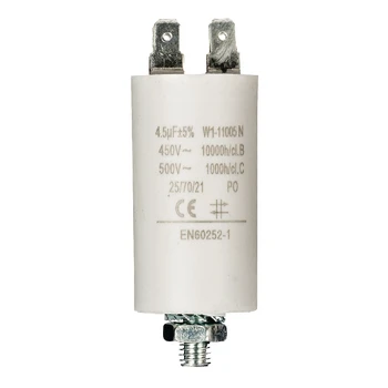 Capacitor 4.5 uf/450 v + Aarde
Capacitor 4.5 uf/450 v + Aarde