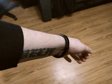 ZOSHI-pulsera de cuero trenzado Punk para hombre, brazalete de acero inoxidable, cierre magnético, color negro y rojo