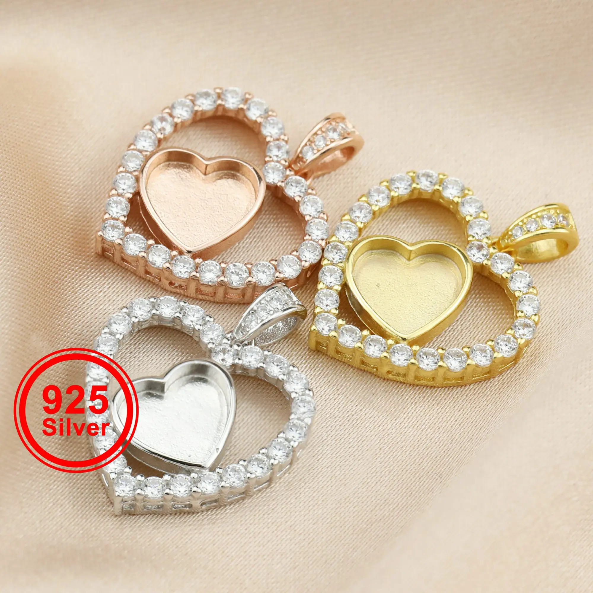 8MM Keepsake Breast Milk Resin Heart Halo Pendant Prong Settings Mother Baby Solid 925 Sterling Silver Charm Bezel 1431132
8MM Keepsake Breast Milk Resin Heart Halo Pendant Prong Settings Mother Baby Solid 925 Sterling Silver Charm Bezel 1431132