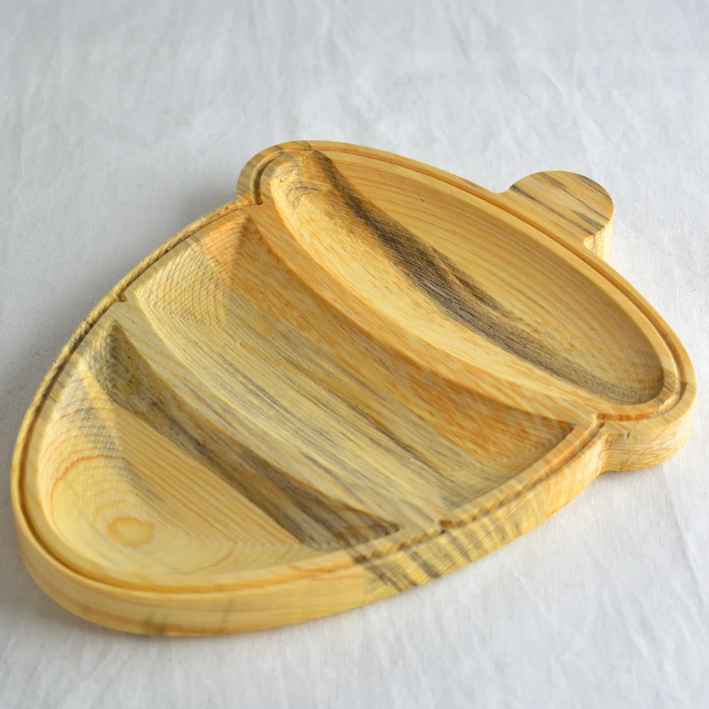 

Hazelnut Look Wooden Snack Plate rolling tray tray trays decorative kitchen storage rattan weed tray weed tray jewelry tray