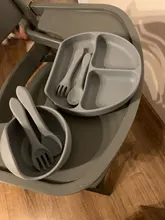 Tazón para bebé, cuchara, tenedor, vajilla de silicona con mango para niños, tazón de silicona para bebé, alimentación para el almuerzo, 28