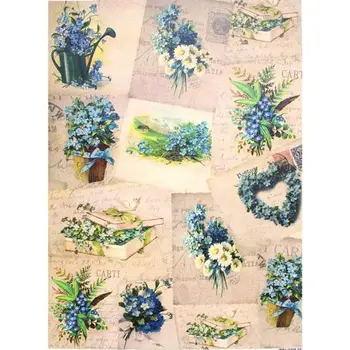 Decoupage card A3, 80 gr./m2, 30x42 cm, freedecor (453 forget-me-nots) 
Decoupage card A3, 80 gr./m2, 30x42 cm, freedecor (453 forget-me-nots)