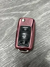 TPU car key cover case shell fob for VW Golf Bora Jetta POLO GOLF Passat For Skoda Octavia