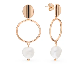 Silver earrings with pearls sunlight sample 925 
Silver earrings with pearls sunlight sample 925