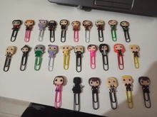 25 uds caliente icono de marcadores de libro de papel Clips de papelería para maestro de los estudiantes de la Escuela de suministros de oficina punto de libro regalo de los niños