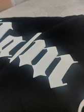 Palm Angels carta logotipo Unisex de los hombres las mujeres AMANTES DE Estilo de pareja de moda de algodón de manga corta de cuello redondo Camiseta novio regalo