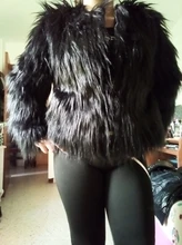 Faroonee-abrigo de piel peluda para mujer, chaqueta de manga larga cálida y esponjosa para otoño e invierno, 3XL