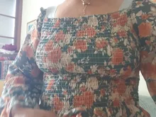 Blusa de estilo coreano con manga larga para verano, camisa con estampado floral y cuello cuadrado para mujer, color liso, 2021