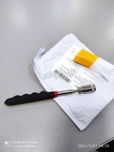 Palo de recogida magnético de 19-69CM, extensor telescópico, bolígrafo de imán de barra de succión para recogedor de metal, herramienta de recogida con LED