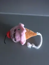 1pc para mascotas juguetes de gato, perro de peluche de juguete masticar la limpieza de los dientes adiestramiento de cachorros de mordida-baya de hueso de juguete con chirrido