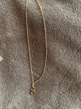 NPKDS-collar con letra de 26 letras, cadena con letras, colgante de joyería minimalista de oro