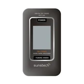 Transistor Radio Sunstech RPD12BK AM/FM LCD Black