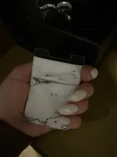 Monedero móvil elástico con estampado de mármol, adhesivo de bolsillo para tarjetas de identificación y crédito, accesorios para teléfono móvil, 1 unidad, 2021
