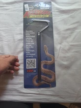 Gancho de serpiente de acero inoxidable, negro plateado, mango largo ajustable, herramientas para capturar, Tong