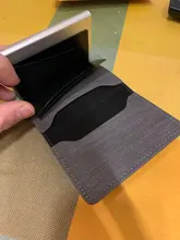 BISI GORO-cartera de mano antirrobo para hombre y mujer, billetera con bloqueo RFID, tarjetero, funda de identificación de Metal, para negocios, vaquera, Pop-up, 2021