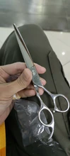 Tijeras grandes para cabello de 7,0 pulgadas, Japón, 440C, corte profesional de peluquería, salón de barbería, Tijeras de adelgazamiento, A0128G