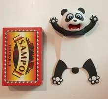 Marcapáginas con dibujos de Panda y Shiba Inu, Material de PVC, en estéreo 3D, Material escolar, Material de papelería, 1 unidad