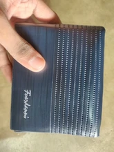 Cartera de piel sintética para hombre, billetera corta de cuero Retro, Horizontal, multitarjeta, de lujo, monedero de Color puro a la moda