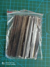 20 piezas-tira de conector PCB JST para Arduino, 10 pares, 40 Pines, 1x40, macho y hembra, 2,54, cabezal de Pin rompible, color negro