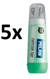 Correction Tape milan 6 m x 5 m/m ( 5 units)
Correction Tape milan 6 m x 5 m/m ( 5 units)