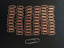 Tutú-suministros de oficina eficaces, mini Clip de Color plateado, marcador de Metal, accesorios de oficina, Clips de papel, Clip de retales, H0082