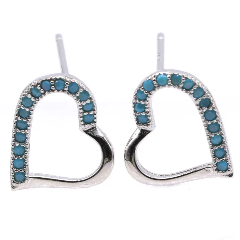 13x12mm 2020 Infinity Love Heart Silver Earrings 925 Sterling Silver Blue Turquoise For Woman's Daily Wear Earrings
13x12mm 2020 Infinity Love Heart Silver Earrings 925 Sterling Silver Blue Turquoise For Woman's Daily Wear Earrings