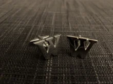 Latón de calidad de Color de plata letra 26 A-Z cartas gemelos hombre franceses camisa gemelos para hombre gemelos bouton manchette