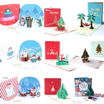 3D Pop up Merry Christmas Card Laser Cut Postcards Gifts Party Invitation Greeting Cards Handmade Tree Customizable Cards 
3D Pop up Merry Christmas Card Laser Cut Postcards Gifts Party Invitation Greeting Cards Handmade Tree Customizable Cards