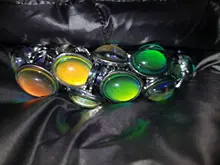 Anillo de cristal con cambio de Color según estado de ánimo, joyería de cristal con cambio de Color según estado de ánimo, anillos de temperatura, sensibilidad, estado de ánimo, regalos de tamaño ajustable, suministros para fiestas y eventos, 2016