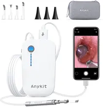 Anykit Wifi Ear Wax Removal Tool HD Otoscope Ultra Clear View Ear Cleaning Camera Visual Endoscope with LED Lights Spoon
Anykit Wifi Ear Wax Removal Tool HD Otoscope Ultra Clear View Ear Cleaning Camera Visual Endoscope with LED Lights Spoon