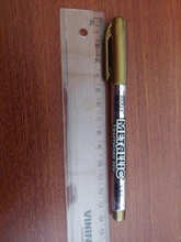 1 PC de plata/oro pintura pluma para artesanía pluma metálica tarjetas de saludos invitaciones título firma bolígrafo para bricolaje resaltador