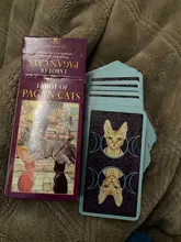 Cartas de Tarot de gatos paganos, juego de mesa completo en inglés, oráculo, tarjetas de astrología, adivinación, destino, 78 tarjetas