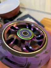 100mm moto ruedas de repuesto con rodamientos de aleación de aluminio resistente al desgaste de piezas de Scooter Kick Scooters accesorios 2 unids/set