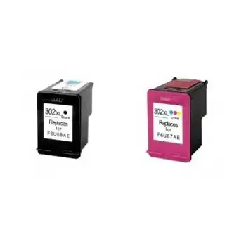 Compatible Pack 2 x HP 302 XL Remanufactured
Compatible Pack 2 x HP 302 XL Remanufactured