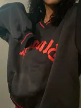 Sudadera con capucha para hombre y mujer, prenda deportiva masculina de gran tamaño con estampado de letras y cuello en V, estilo Hip Hop, a la moda, 2021