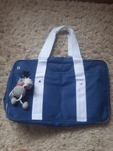 Sólido japonés bolsos de viaje de Oxford bolsa de los estudiantes de la escuela Bookbags cuadrado individual de hombro bolsas