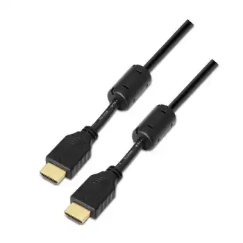 Hdmi cord aisens a119-0100-high speed with ethernet v1.4-supports 4k/2k-shielded connectors gold type to male-5m-
Hdmi cord aisens a119-0100-high speed with ethernet v1.4-supports 4k/2k-shielded connectors gold type to male-5m-