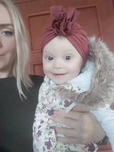 Sombrero de flores a rayas para niñas pequeñas, turbante anudado gorra tejida para niños, gorro utilería para fotos, regalos, 1 Uds.