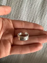 Dibujo de Estrella de Plata de Ley 925 para mujer, temperamento dulce, personalidad salvaje fresca, anillos de apertura de tamaño variable, SRI143