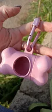 Dispensador con forma de hueso para caca de perro o mascotas, soporte de basura para residuos, bolsa de caca, herramienta de limpieza, productos para mascotas