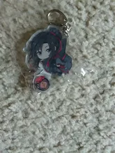 LLavero de aleación de Zinc acrílico con dibujos animados, accesorio decorativo portátil de moda, organizador de bolsa