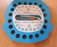 Caja de dientes de madera de Color español e inglés, organizador de dientes de niño y niña, almacenamiento de dientes de leche, colección de dientes, Umbilica, ahorra para regalos de recién nacidos