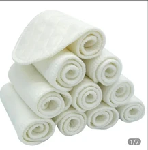 10 unids/lote bebé pañal de tela insertos pañal camisas reutilizables de algodón pañales para bebé recién nacido Niño lavable chico chica pañales