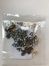 Protectores de alambre para fabricación de joyas, accesorios de forma de U, 100 unids/lote, 4x4mm