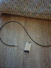 Collar con etiqueta para perro placa con nombre del ejército militar para hombre, chapa con identificación grabada en blanco, Color plateado, nuevo colgante, joyería de acero inoxidable, venta al por mayor