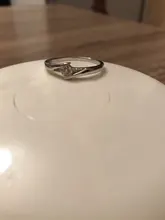 Anillo de piedra de circón redondo y pequeño para mujer, joyería de boda de Color plata Vintage, anillos de compromiso de cristal para mujer