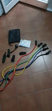 Juego de bandas de resistencia de látex de 150LB, bandas de goma elástica de 48 pulgadas para Fitness, tubos de Yoga, cuerda de tracción para entrenamiento, ejercicio, con bolsa, 11 Uds.